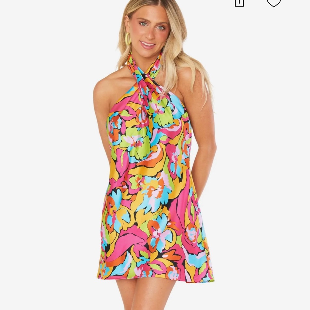 Show Me Your MuMu Vibrant Floral Halter Dress